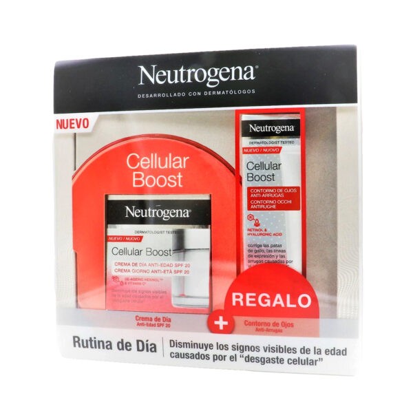 Neutrogena cellular boost crema día + contorno de ojos